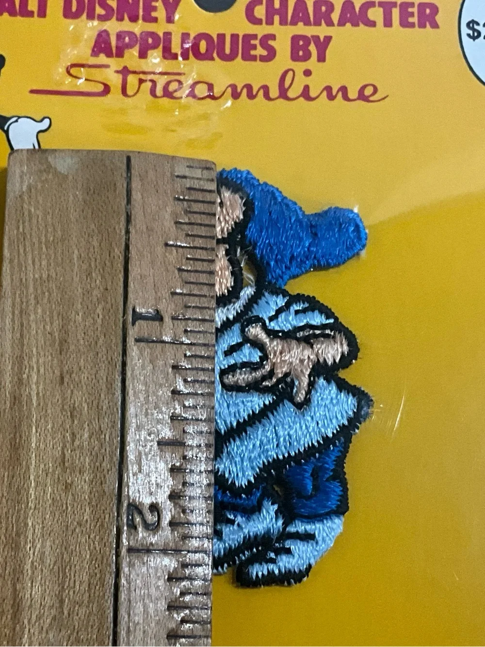 Vintage Streamline Appliqués Walt Disney Patch Snow White Dwarf Doc NOS
